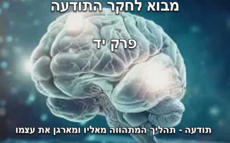 פרק יד' - תודעה - תהליך המתהווה מאליו ומארגן את עצמו