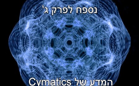 נספח 1 לפרק ג' - Cymatics   - המדע של התדרים