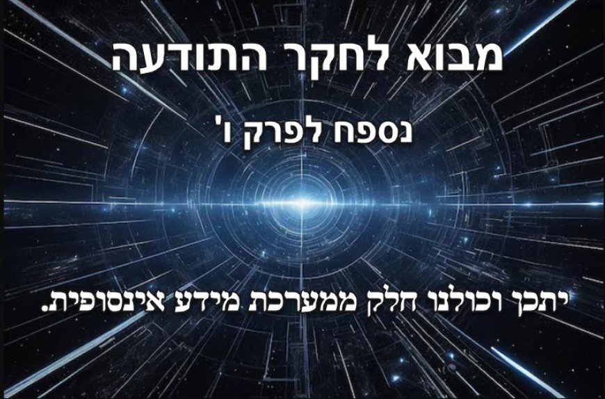 נספח פרק ו - האם כולנו חלק ממערכת מידע אינסופית?