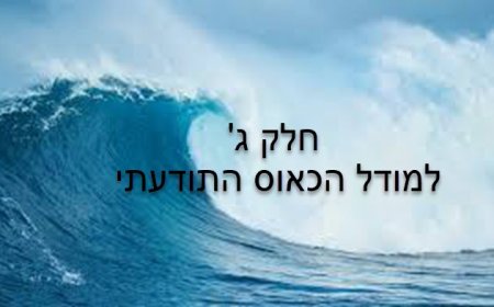 נספח לפרק מז׳ - חלק ג׳ - הצונמי התודעתי - על נושא הכאוס התודעתי
